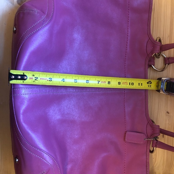 Coach XL SoHo PinkLeather Bleecker Tote Bag Carryall - Picture 13 of 16